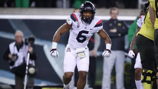 Arizona Wildcats safety Scottie Young Jr. (6), Arizona Wildcats football vs. Oregon 11/16/19 in Eugene, Ore.Photo by Mike Christy / Arizona Athletics