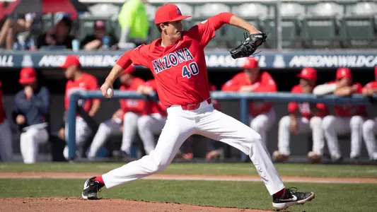 Quinn Flanagan delivers a pitch