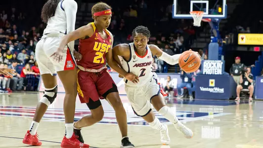 Sophomore guard Aari McDonald, 2
