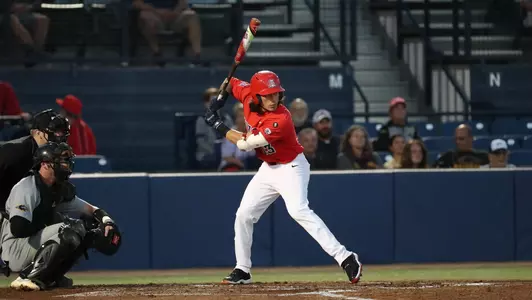 Nick Quintana prepares to swing at a pitch