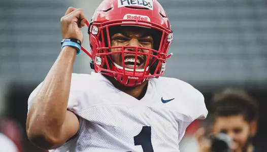 during the fifth day of Arizona Wildcats football practice 7/31/2019 in Tucson, Ariz.Mike Christy / Arizona Athletics