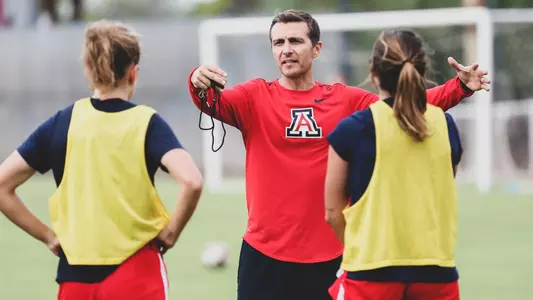 Arizona Wildcats soccer practice