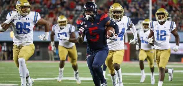 Arizona Wildcats wide receiver Brian Casteel (5), Arizona Wildcats football vs. UCLA 9/28/19 in Tucson, Ariz.Photo by Mike Christy / Arizona Athletics
