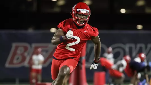 TUCSON, ARIZ. -- Football Photo Day.Oct. 9, 2020. Photo by Mike Christy / Arizona Athletics