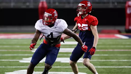 TUCSON, ARIZ. -- Football Fall Camp Day 10.Oct. 21, 2020. Photo by Mike Christy / Arizona Athletics
