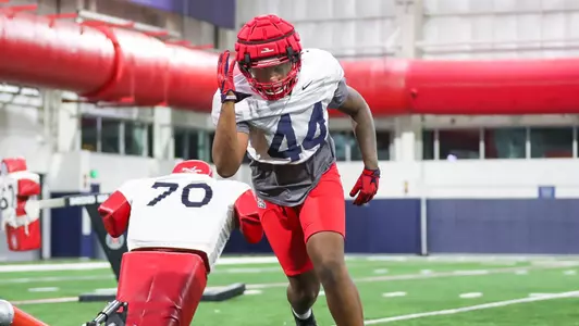 TUCSON, ARIZ. -- Football Fall Camp Day 3.Oct. 12, 2020. Photo by Mike Christy / Arizona Athletics