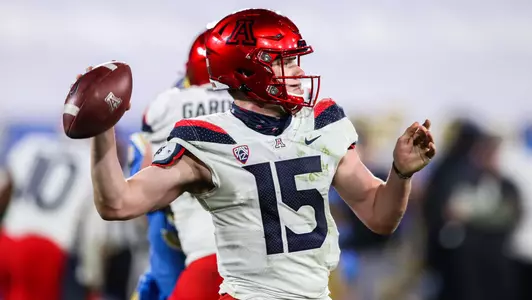 PASADENA, CALIF. -- Arizona Wildcats vs, UCLA Bruins college football at the Rose Bowl.Nov. 28, 2020. Photo by Mike Christy / Arizona Athletics