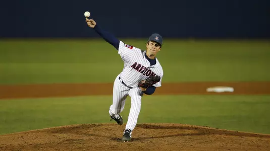 Quinn Flanagan delivers a pitch