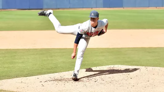 Quinn Flanagan delivers a pitch