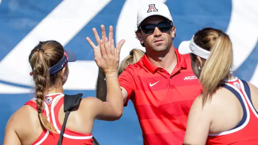 Head Coach Ryan Stotland, Arizona Wildcats Womens Tennis vs. University of North Texas 2/7/20 in Tucson, Ariz. Photo by Simon Asher / Arizona Athletics