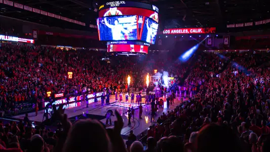 A sellout crowd during the Arizona Wildcats men's basketball Red Blue scrimmage 9/27/19 in Tucson, Ariz.Photo by Mike Mattina / Arizona Athletics