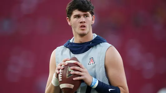 Arizona Wildcats quarterback Grant Gunnell (17), Arizona Wildcats football vs. USC 10/19/19 in Los Angeles, Calif.Photo by Mike Christy / Arizona Athletics