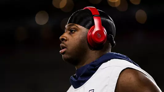 Arizona Wildcats defensive tackle Kyon Barrs (92), Arizona Wildcats football vs. Utah 11/23/19 in Tucson, Ariz.Photo by Mike Christy / Arizona Athletics