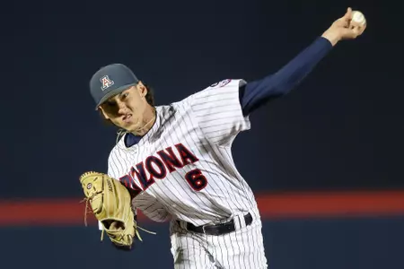 Arizona Wildcats Randy Abshier (6), Arizona Wildcats baseball vs. Rhode Island, Game 1 2/29/20 in Tucson, Ariz.Photo by Simon Asher / Arizona Athletics