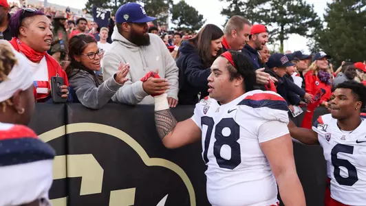 Arizona Wildcats offensive lineman Donovan Laie (78), Arizona Wildcats football vs. Colorado 10/5/19 in Tucson, Ariz.Photo by Mike Christy / Arizona Athletics