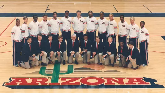 1985-86 Men's Basketball Team Photo
