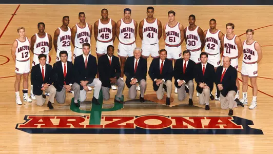 1990-91 Men's Basketball Team Photo