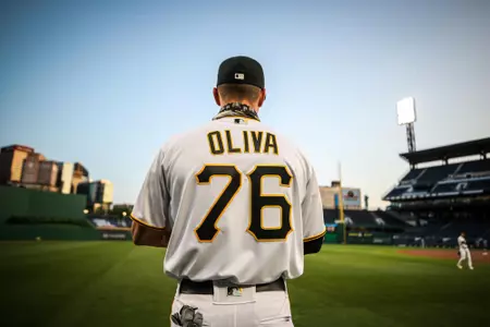 Jared Oliva, Arizona Baseball alum, makes his MLB debut for the Pittsburgh Pirates.