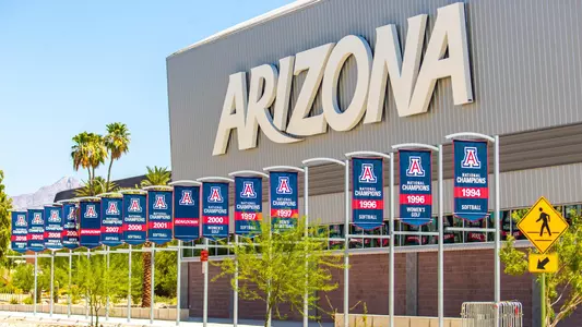 National Championship Banners along the Cole and Jeannie Davis Sports Center