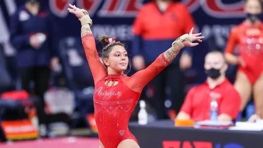 Danielle Nosek --- TUCSON, ARIZ. -- Gymnastics vs. UCLA Jan. 31, 2021. Photo by Mike Mattina /