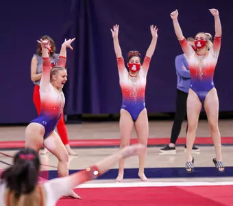 Libby Orman — TUCSON, ARIZ. -- Arizona Gymnastics vs. Cal at McKale Center. Feb. 6, 2021. Photo by Simon Asher / Arizona Athletics
