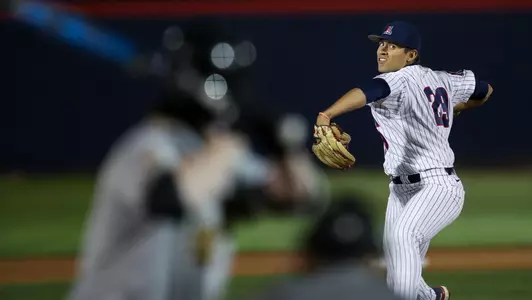 TUCSON, ARIZ. -- Arizona Baseball vs. Wichita State at Hi Corbett Field. March 11, 2021. Photo by Simon Asher / Arizona Athletics