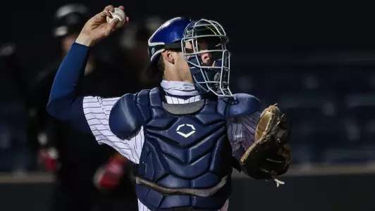 Daniel Susac — TUCSON, ARIZ. -- Baseball vs. Ball State, Game 1, at Hi Corbett FieldFeb. 19, 2021. Photo by Mike Christy / Arizona Athletics