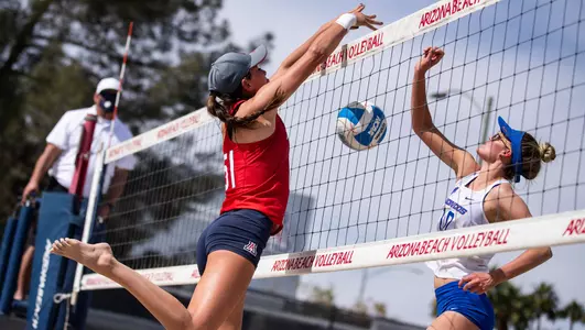 Carly Lowry (51) — TUCSON, ARIZ. -- Beach Volleyball vs. Boise State.March 7, 2021. Photo by Ary Frank / Arizona Athletics