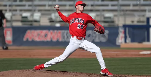 TJ Nichols — TUCSON, ARIZ. -- Baseball vs. Ball State, Game 4 at Hi Corbett Field.Feb. 22, 2021. Photo by Mike Christy / Arizona Athletics