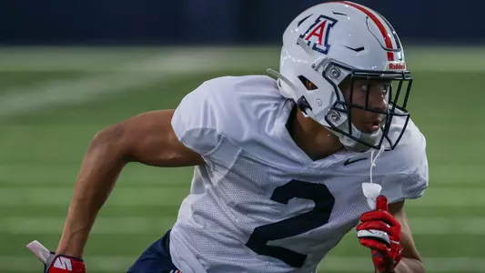 Isaiah Rutherford Spring Practice Action Shot