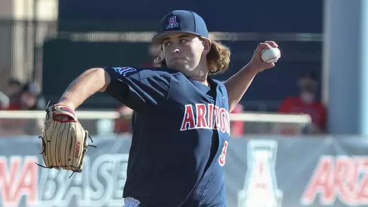 Riley Cooper --- TUCSON, ARIZ. -- Baseball vs. Ball State Feb. 21, 2021. Photo by Mike Mattina /