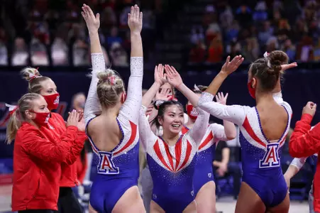 Gymnastics celebration
