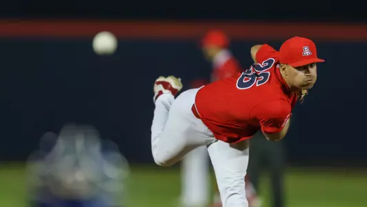 Vince Vannelle --- TUCSON, ARIZ. -- Baseball vs. Cal April 10, 2021. Photo by Mike Mattina /
