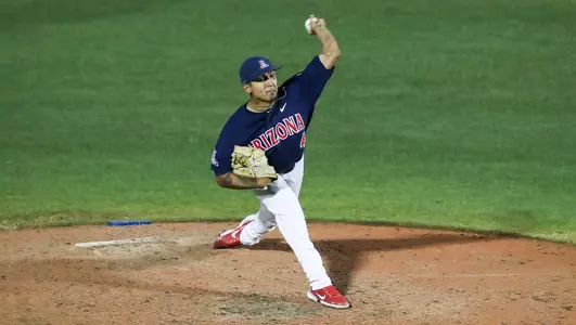 TUCSON, ARIZ. -- Arizona Baseball vs. Dixie State at Hi Corbett Field. May 27, 2021. Photo by Simon Asher / Arizona Athletics