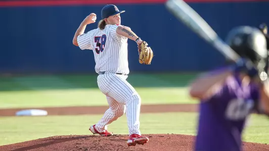 Riley Cooper — TUCSON, ARIZ -- Baseball vs. GCU, midweek game at Hi Corbett Field.May 4, 2021. Photo by Mike Christy / Arizona Athletics
