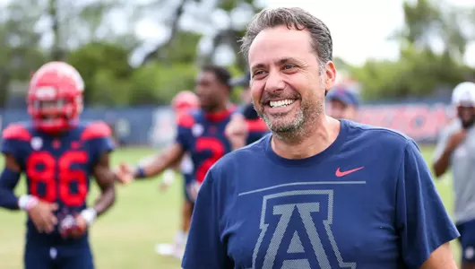 head coach Jedd Fisch — TUCSON, ARIZ. — Arizona Football camp day 11.Aug. 12, 2021. Photo by Simon Asher / Arizona Athletics
