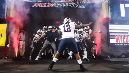 defensive end JB Brown (12) --- Tucson, Arizona -- Arizona football vs. SDSU Sept. 11, 2021. Photo by Mike Mattina / Arizona Athletics
