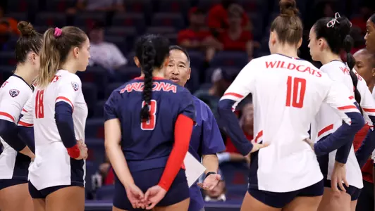 Dave Rubio, head coach - Tucson, AZ â??Volleyball vs UTEP at McKale Memorial Center Sept. 16, 2022. Photo by Catherine Regan / Arizona Athletics