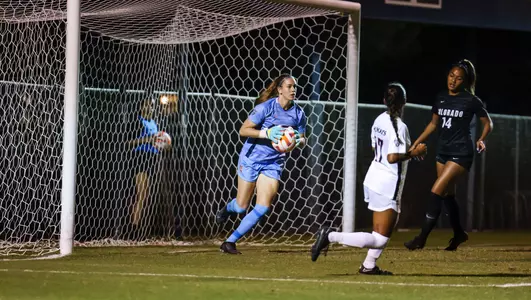 Hope Hisey (0) - TUCSON, ARIZ. â??Soccer vs. Colorado at Mulcahy Stadium Oct. 14, 2022. Photo by Madison Farwell / Arizona Athletics