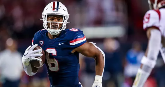 running back Michael Wiley (6) - TUCSON, ARIZ. -- Football vs. USC at Arizona Stadium.Oct. 29, 2022. Photo by Mike Christy / Arizona Athletics