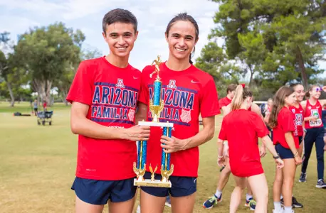 Iker Sanchez Lopez, Ian Sanchez Lopez - TUCSON, ARIZ. -- Cross Country competes in the Dave Murray Invitational at Tucson Country Club.Sept. 30, 2022. Photo by Mike Christy / Arizona Athletics