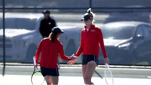 Kayla Wilkins, Parker Fry — TUCSON, ARIZ. — WTEN vs SDSU Feb. 5, 2022. Photo by Catherine Regan / Arizona Athletics