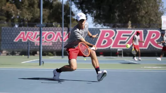Colton Smith — TUCSON, ARIZ. — MTEN vs UNLV Feb. 19, 2022. Photo by Catherine Regan / Arizona Athletics