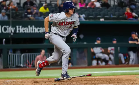 Daniel Susac — ARLINGTON, TEXAS -- Baseball vs. Kansas State in the State Farm College Showdown at Gloge Life FieldFeb. 18, 2022. Photo by Mike Christy / Arizona Athletics