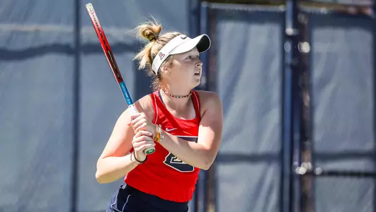 Kirsten Prelle — TUCSON, ARIZ. -- Women’s tennis vs. Drake at Lanelle Robson.March 15, 2022. Photo by Mike Christy / Arizona Athletics