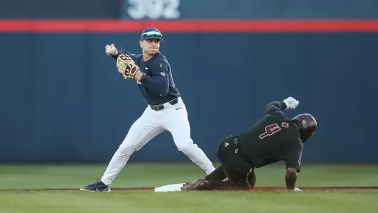 Garen Caulfield --- TUCSON, ARIZ. -- Baseball vs. Texas State March 4, 2022. Photo by Mike Mattina / Arizona Athletics