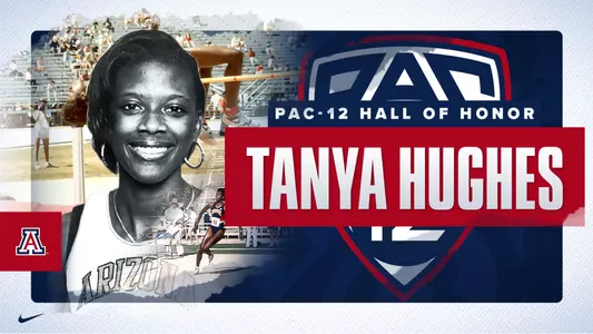 Tanya Hughes 2022 Pac-12 Hall of Honor Graphic