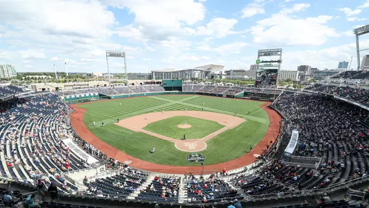 OMAHA, NEB. — Arizona Wildcats Baseball vs. Stanford in Game 2 of the 2021 College World Series at TD Ameritrade Park Omaha.June 21, 2021. Photo by Simon Asher / Arizona Athletics