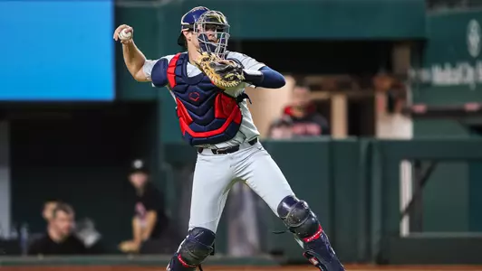 Daniel Susac — ARLINGTON, TEXAS -- Baseball vs. Kansas State in the State Farm College Showdown at Gloge Life FieldFeb. 18, 2022. Photo by Mike Christy / Arizona Athletics