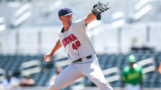 Quinn Flanagan — SCOTTSDALE, ARIZ. -- Baseball vs. Oregon in the 2022 Pac-12 Baseball Tournament at Scottsdale Stadium.May 25, 2022. Photo by Mike Christy / Arizona Athletics